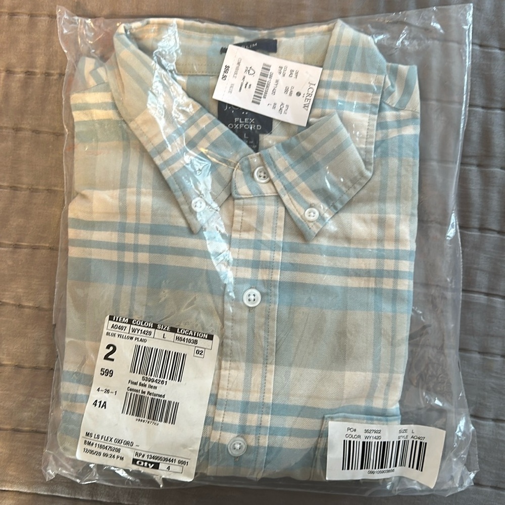 J.Crew Men’s button up Flex Oxford